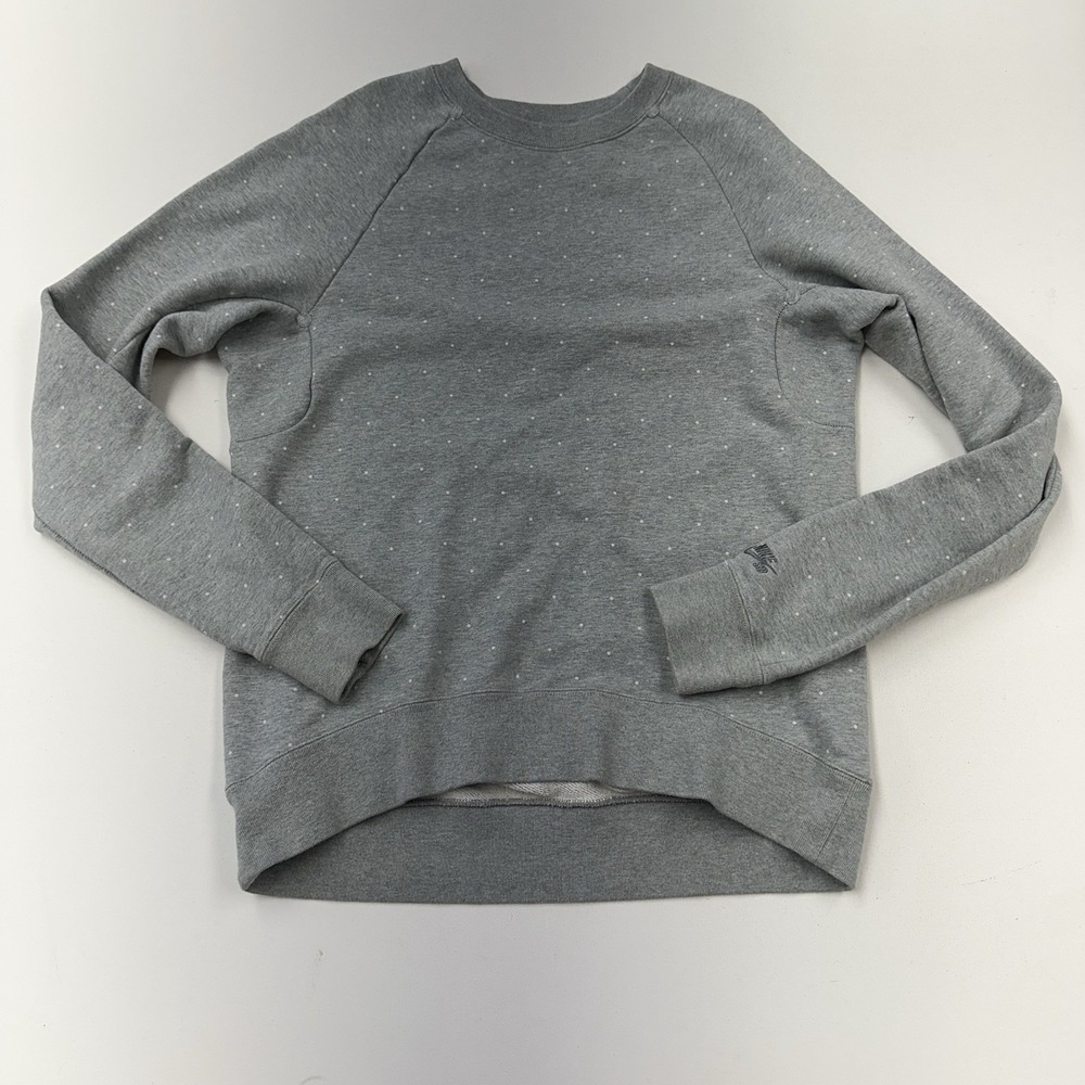 Nike SB Sweatshirt Womens Large Pullover Everett Polka Dot Grunge Skater Gray